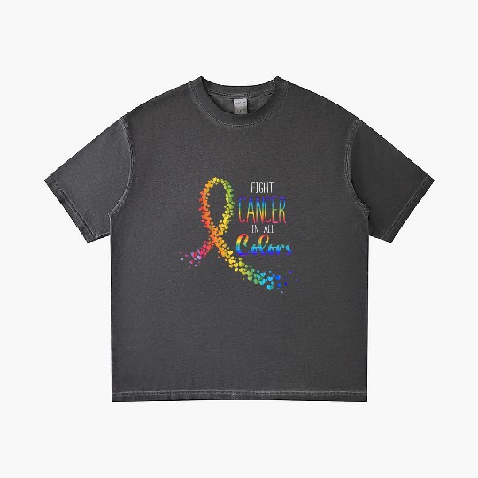 Cancer Sucks In Every Color Fighter Fight Support Gradient T Shirts