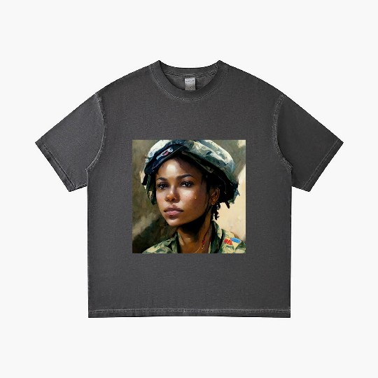 Beautiful US army combat medic painting Gradient T Shirts