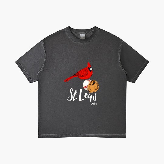 Saint Louis Red Cardinal 2019 Bird Player Gradient T Shirts