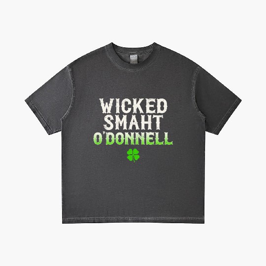 Wicked Smaht O'Donnell Clan Boston Irish Slang Gradient T Shirts
