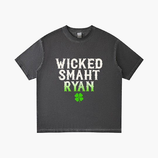 Wicked Smaht Ryan Clan Boston Irish Slang Gradient T Shirts