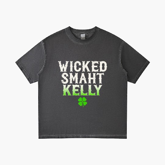 Wicked Smaht Kelly Clan Boston Irish Slang Gradient T Shirts