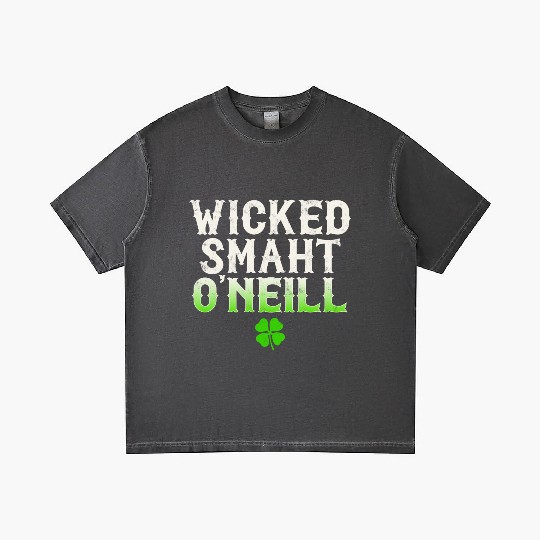 Wicked Smaht O'Neill Clan Boston Irish Slang Gradient T Shirts