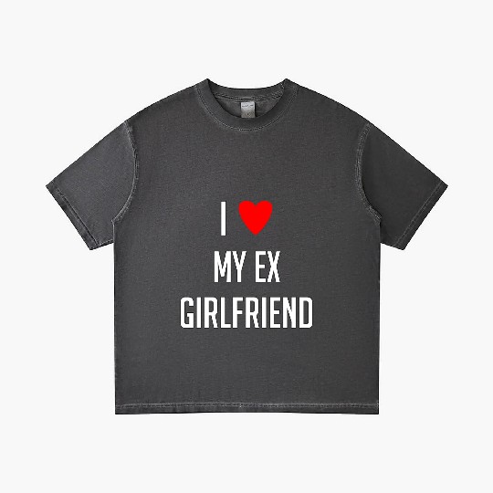 I LOVE MY EX GIRLFRIEND HEART TRENDY Gradient T Shirts