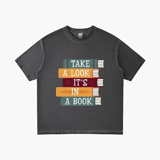 Take A Look It's A Book Retro Rainbow Reading Gradient T Shirts