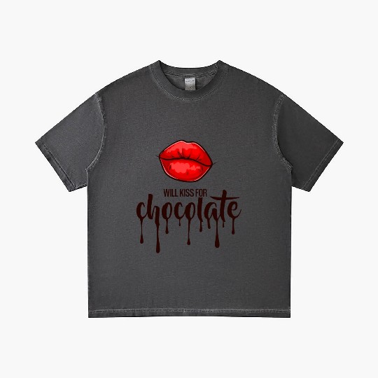 Will kiss for chocolate Gradient T Shirts