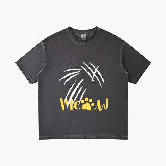 meow cat scratch Gradient T Shirts