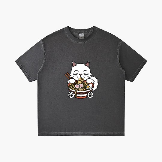Persian Cat Ramen Noodles Gradient T Shirts