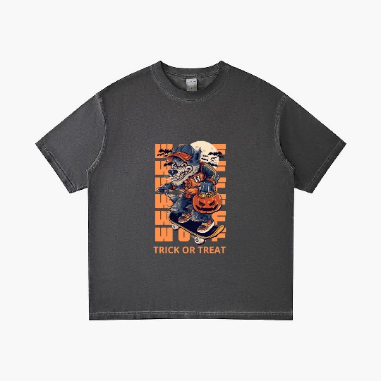 Trick Or Treat Werewolf Halloween Design Gradient T Shirts