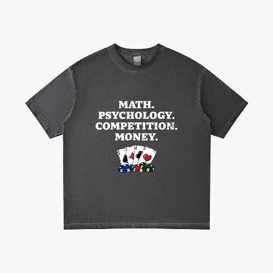 Math Psychology Competition Money Gambler Poker Gradient T Shirts