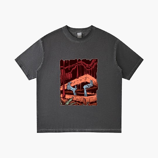 Zombie Coffin Gradient T Shirts