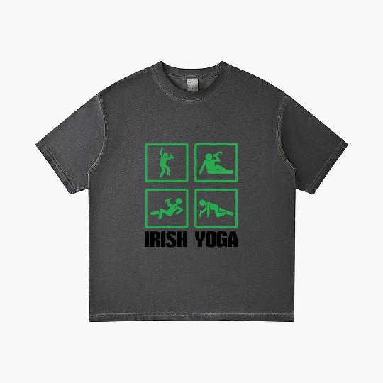 Relax Yoga Time Mandala Meditate Drunk Irish Yoga Gradient T Shirts