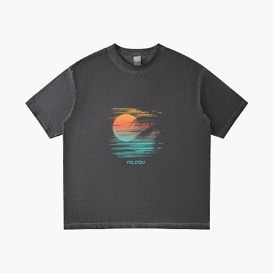 Artistic Nassau Bahamas Palm Tree Vacation Gradient T Shirts