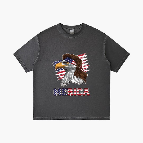 American Bald Eagle Mullet Merica Bird Of Prey Gradient T Shirts
