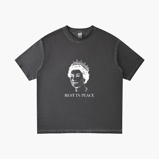 Queen Elizabeth II British Rest in Peace Gradient T Shirts