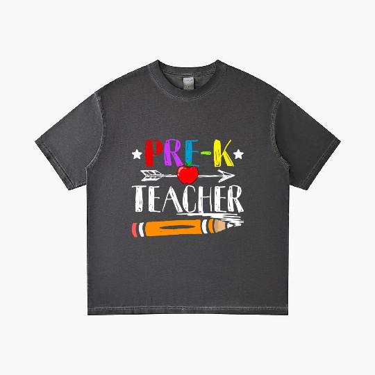 Funny Back To School Teacher Student Pre K Teacher Gradient T Shirts