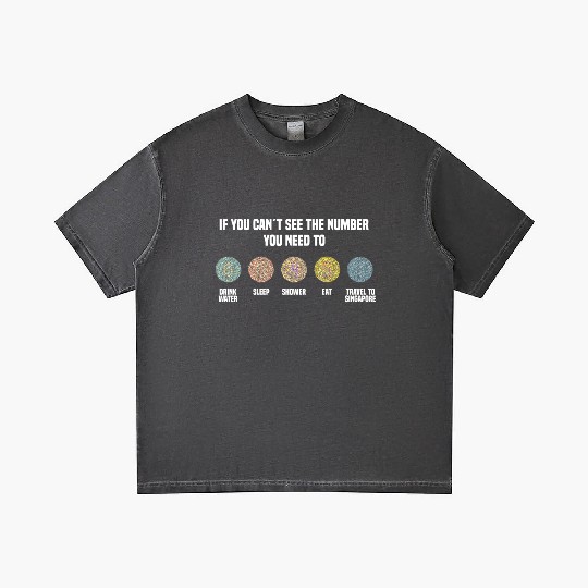 Ishihara Numbers - Travel To Singapore Gradient T Shirts