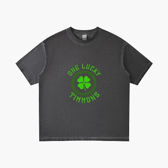 One Lucky Timmons Irish Family Four Leaf Clover Gradient T Shirts