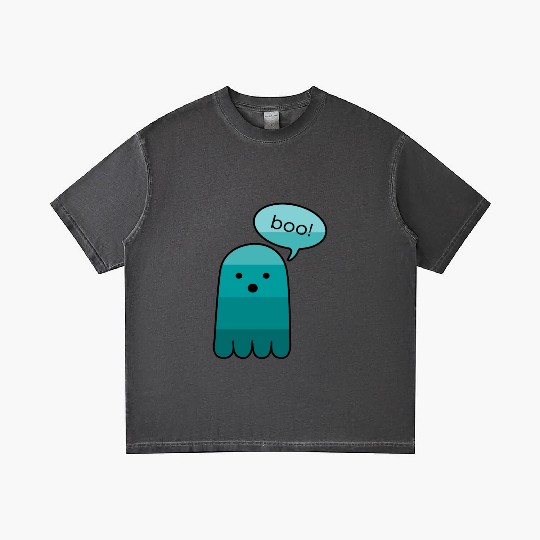Persian Green Boo Ghost Halloween Gradient T Shirts