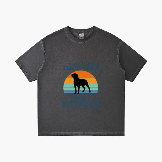 LIFE IS BETTER WITH A ROTTWEILER Gradient T Shirts