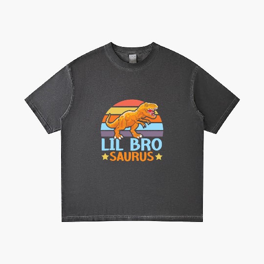 Lil Bro Saurus Best Bro Ever Brotherhood Dinosaur Gradient T Shirts