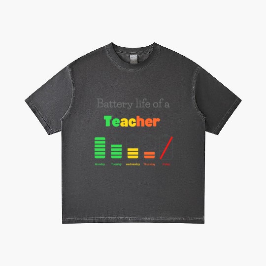 Battery life of a teacher Gradient T Shirts