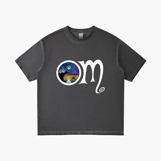 OM Ying Yang Gradient T Shirts