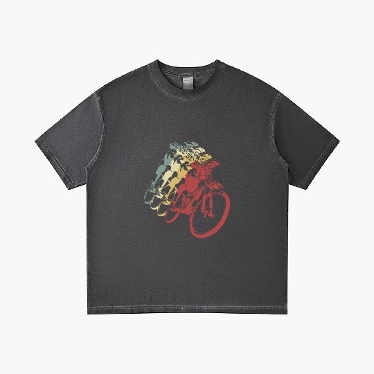 Mountain Bike Fan Gradient T Shirts
