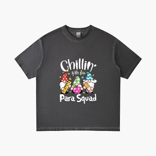 Para Squad Chillin Gnomes Christmas Teacher Gradient T Shirts