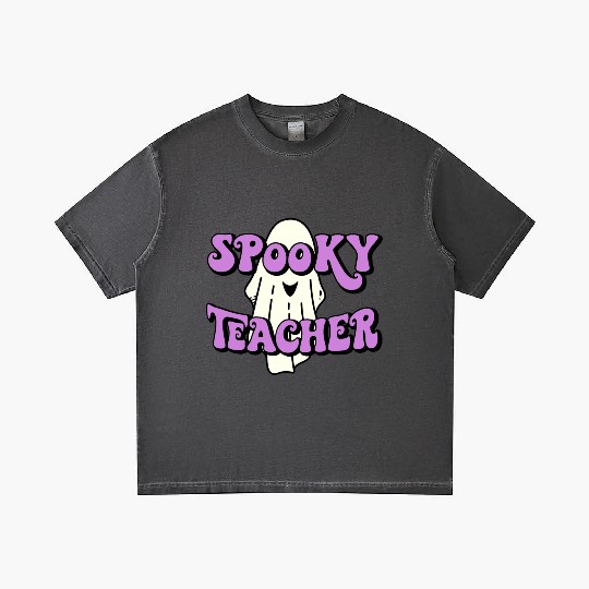 Spooky Teacher Halloween Ghost Gradient T Shirts