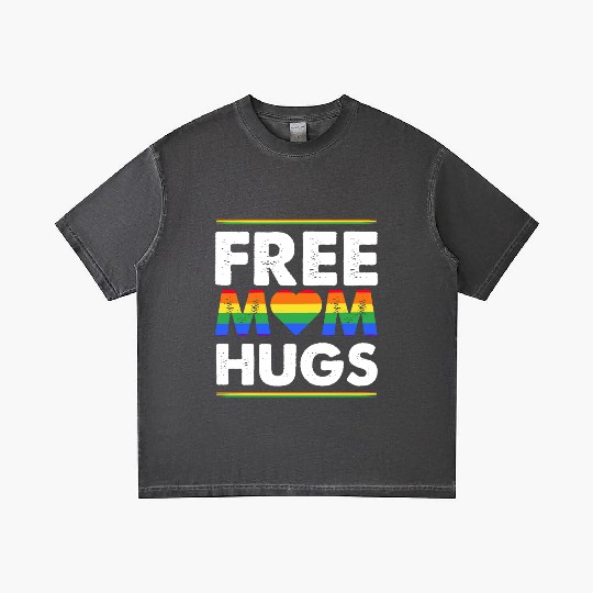 Free Mom Hugs Rainbow Parade Pride Month LGBTQ Gradient T Shirts