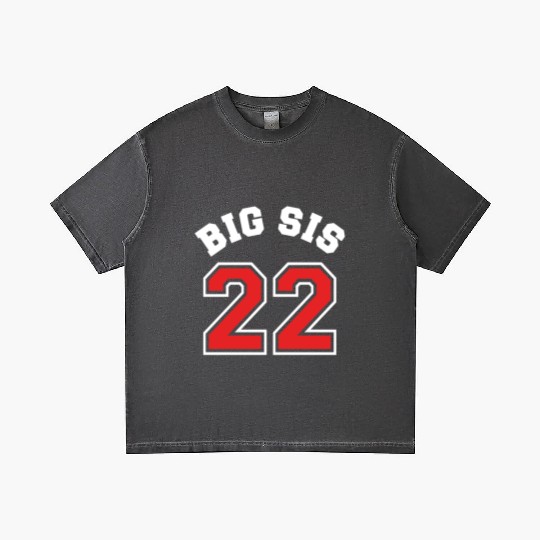 Big Sis 2022 - Big Sister Baby Family Birth Girl Gradient T Shirts