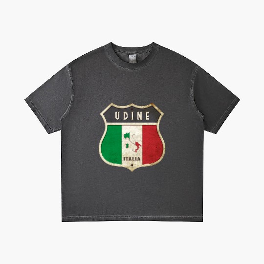 Udine Italy coat of arms flags design Gradient T Shirts