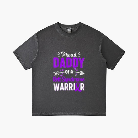 Proud Daddy Of A Rett Syndrome Warrior Gradient T Shirts