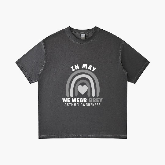 In May We Wear Gray Asthma Awareness Gradient T Shirts