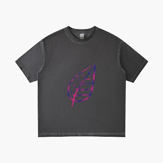 Leaf icon nature pink Gradient T Shirts