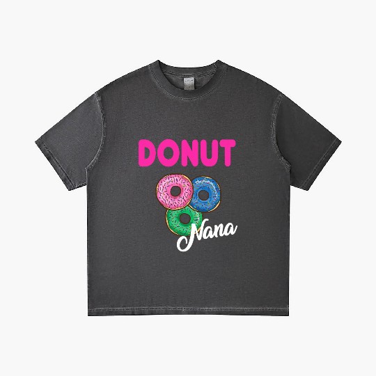 Womens Nana Donut Gradient T Shirts Grandmother Donut Lover