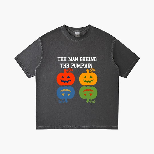 Halloween Pregnancy Man Pumpkin Gradient T Shirts Funny Part