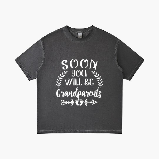 You Will Soon Become Grandparents. Grandma Grandpa Gradient T Shirts