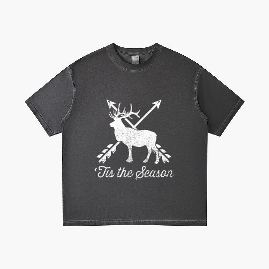 'Tis The Season Funny Deer Bow Hunting Hunter Gift Gradient T Shirts
