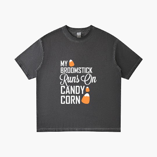My Broomstick Runs On Candy Corn Gradient T Shirts