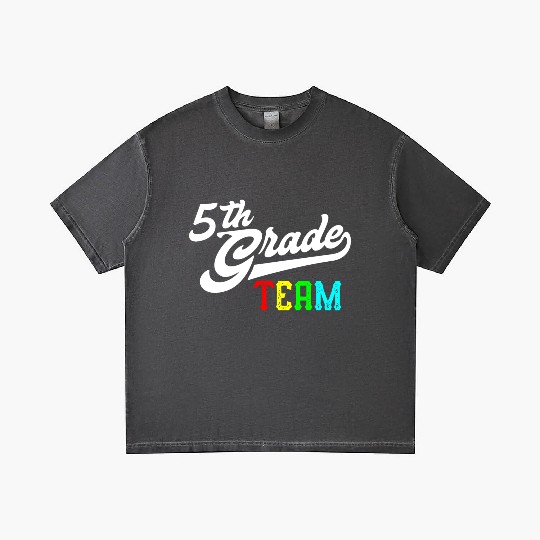 5Th Grade Team Baseball Style Teacher Team Gradient T Shirts