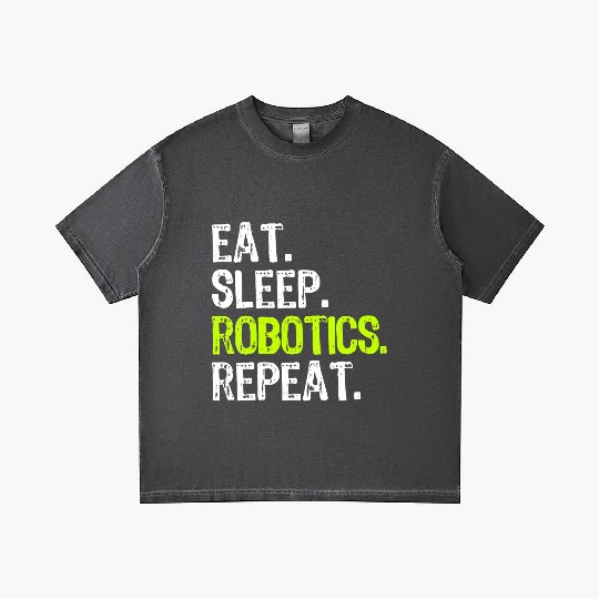 Womens Eat Sleep Robotics Repeat Robot Engineer Fu Gradient T Shirts