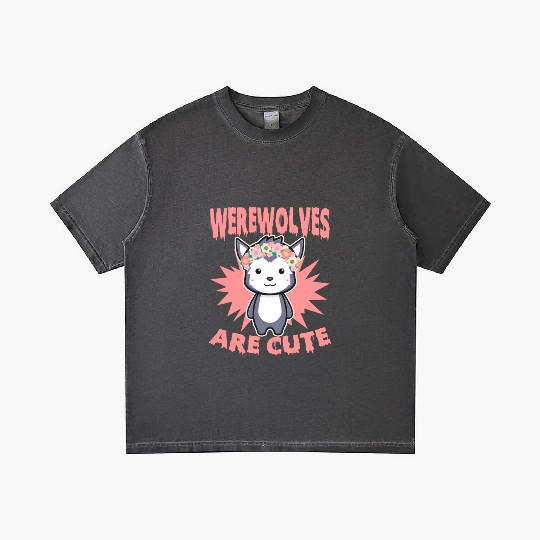 Cute Halloween Werewolf For Trick Or Treat Gradient T Shirts