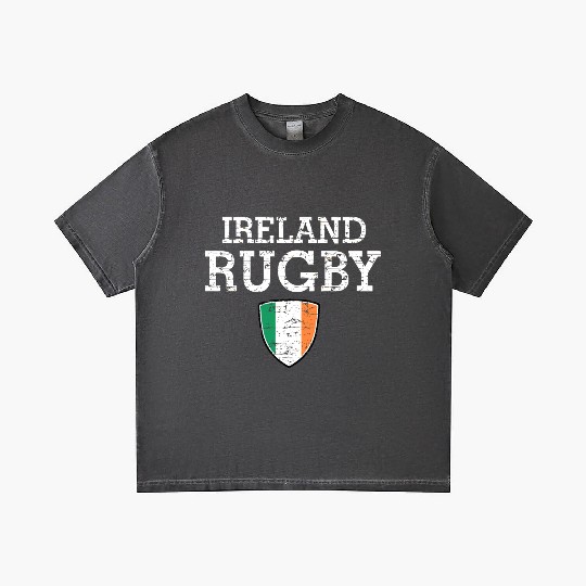 Irish Flag Rugby Grunge Style T Gradient T Shirts
