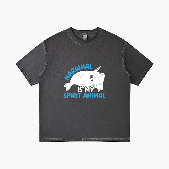 Narwhal Is My Spirit Animal Unicorn Of The Sea Gradient T Shirts