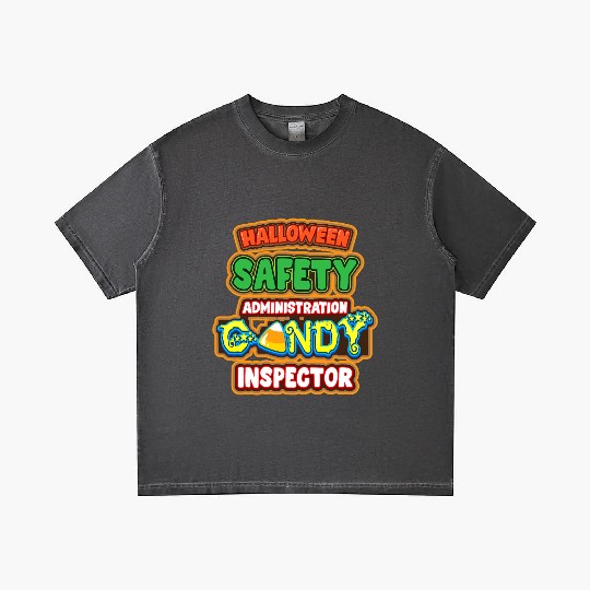Halloween Costume Halloween Safety Candy Inspector Gradient T Shirts