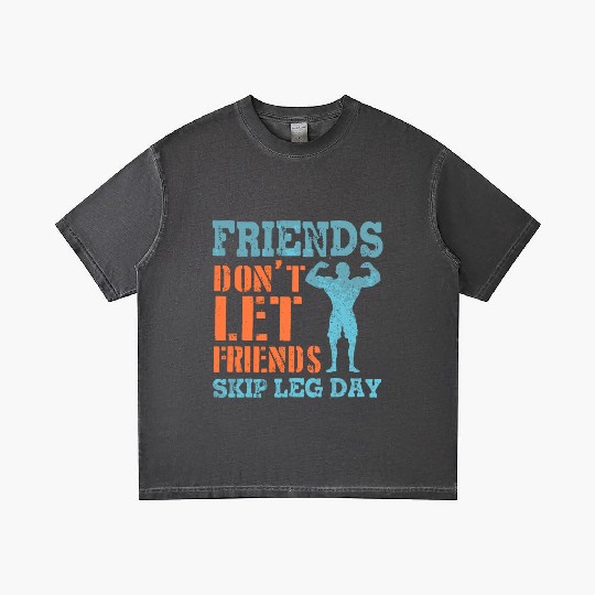 Friends Don'T Let Friends Skip Leg Day Weightlifti Gradient T Shirts