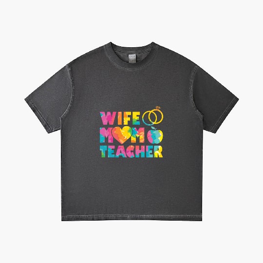 Wife Mom Teacher Mama Mothers Day Gradient T Shirts