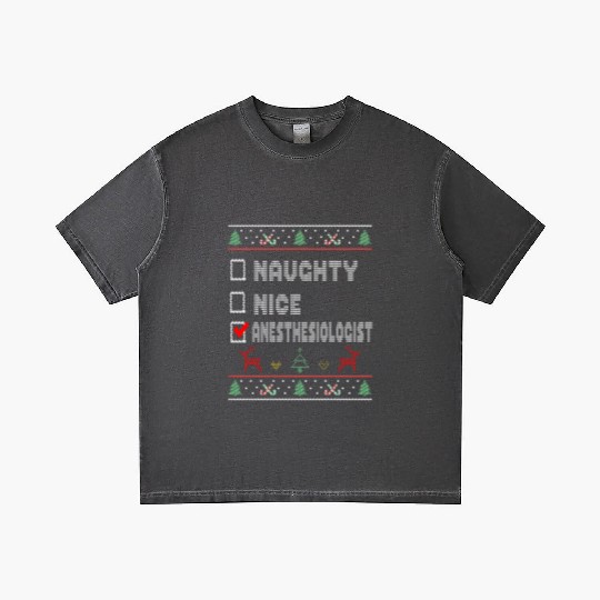 Naughty Nice Anesthesiologist, Matching Christmas Gradient T Shirts
